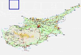 Administratives carte de Chypre