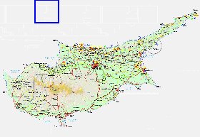 Administratives carte de Chypre