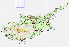 Administratives carte de Chypre