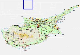 Administratives carte de Chypre