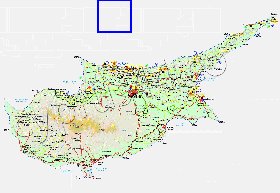 Administratives carte de Chypre