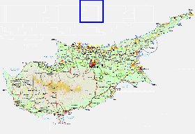 Administratives carte de Chypre