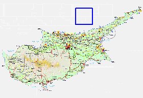 Administratives carte de Chypre