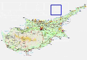 Administratives carte de Chypre