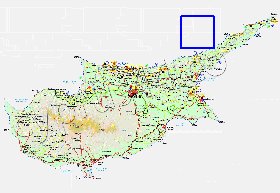 Administratives carte de Chypre