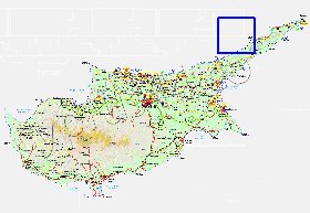 Administratives carte de Chypre