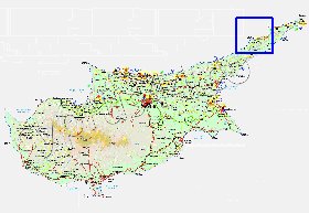 Administratives carte de Chypre