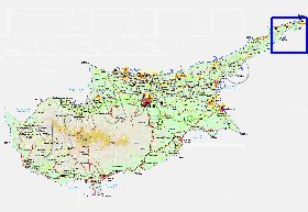 Administratives carte de Chypre