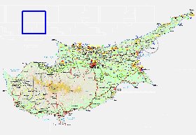 Administratives carte de Chypre