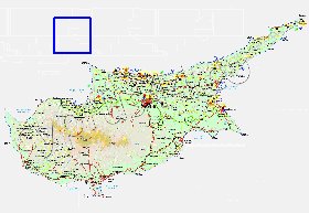 Administratives carte de Chypre