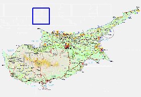 Administratives carte de Chypre