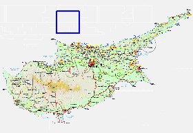 Administratives carte de Chypre