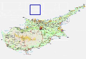 Administratives carte de Chypre