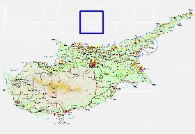 Administratives carte de Chypre