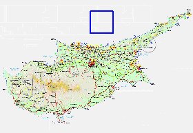 Administratives carte de Chypre