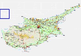 Administratives carte de Chypre