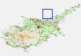 Administratives carte de Chypre