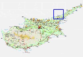 Administratives carte de Chypre