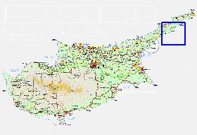 Administratives carte de Chypre