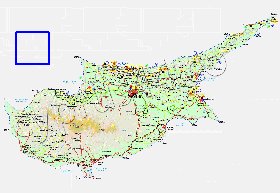 Administratives carte de Chypre