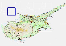 Administratives carte de Chypre