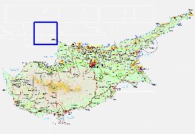 Administratives carte de Chypre