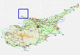 Administratives carte de Chypre