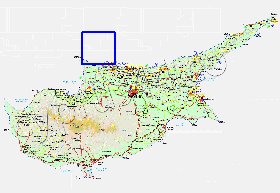 Administratives carte de Chypre