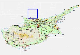 Administratives carte de Chypre