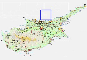 Administratives carte de Chypre