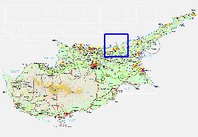 Administratives carte de Chypre