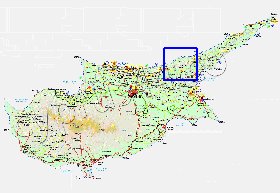 Administratives carte de Chypre