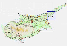 Administratives carte de Chypre