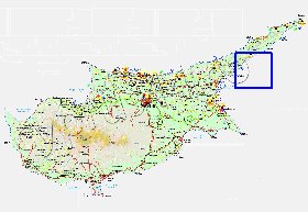 Administratives carte de Chypre