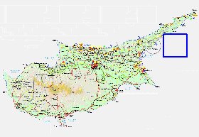 Administratives carte de Chypre