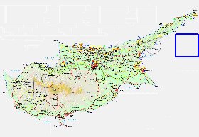 Administratives carte de Chypre