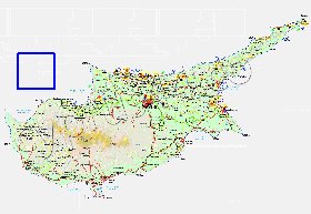 Administratives carte de Chypre