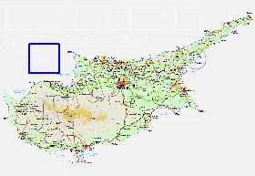 Administratives carte de Chypre