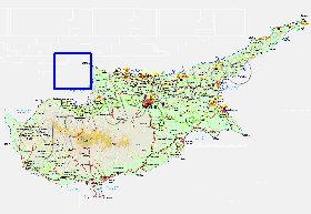 Administratives carte de Chypre