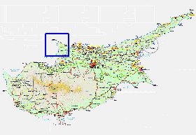 Administratives carte de Chypre