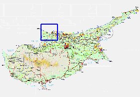 Administratives carte de Chypre