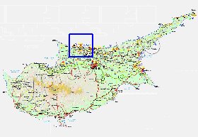 Administratives carte de Chypre