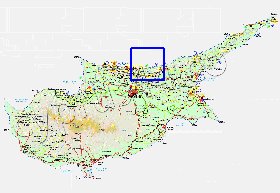 Administratives carte de Chypre