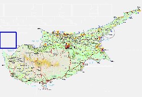 Administratives carte de Chypre