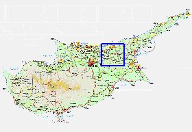 Administratives carte de Chypre