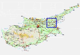 Administratives carte de Chypre