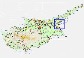 Administratives carte de Chypre