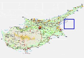 Administratives carte de Chypre