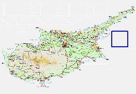 Administratives carte de Chypre