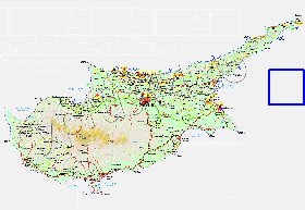 Administratives carte de Chypre